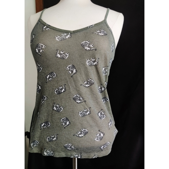 Elephant Boho Tank Top Shirt Summer Small - Picture 3 of 3